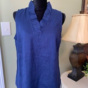 Crown & Ivy Linen Top, size PL